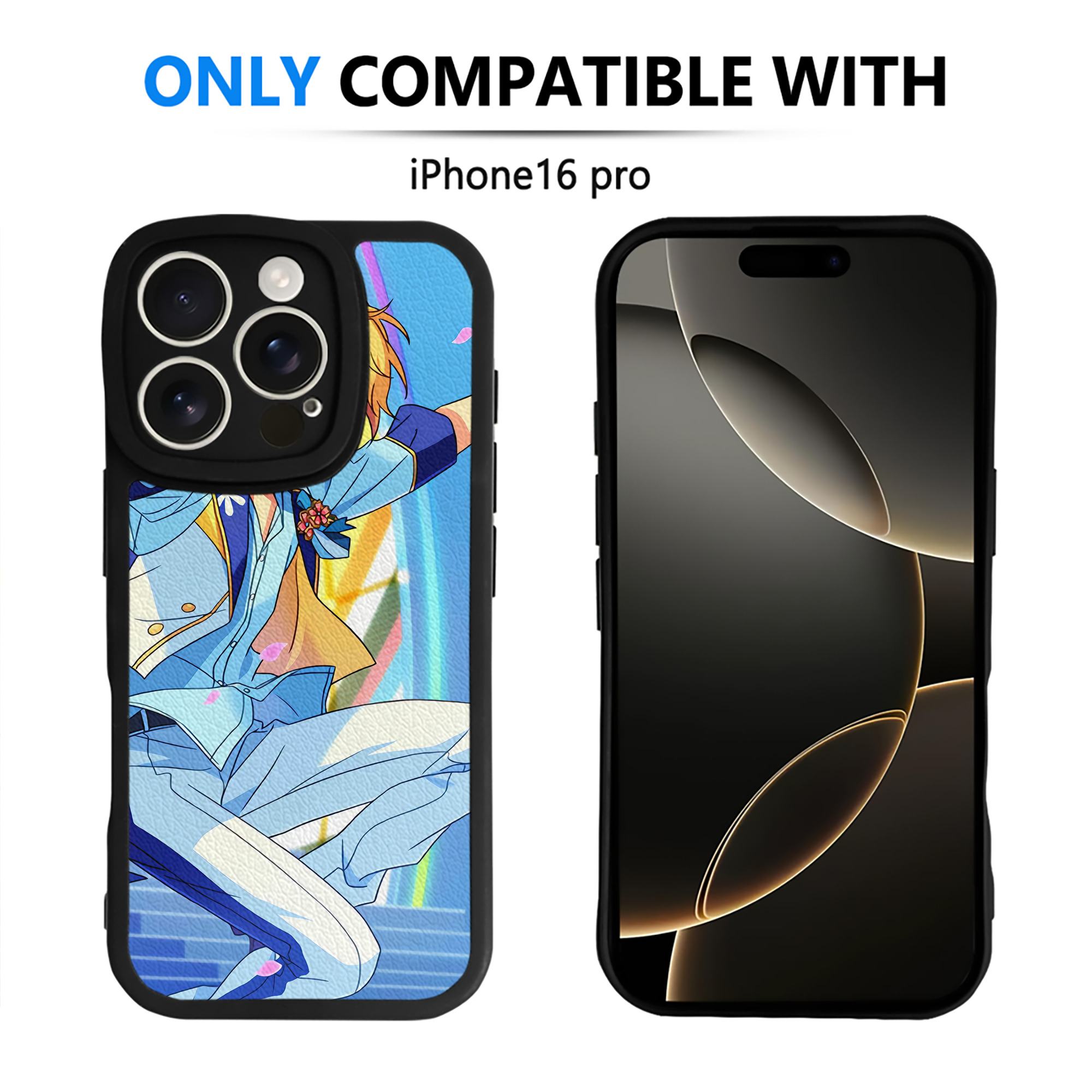 （画像用） あんさんぶるスターズ! Ensemble Stars 【iPhone 16シリーズ対応】シリコンスマホケース（レザー調） 材質：シリコン